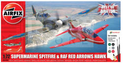 Airfix - Starter Set - Best of British Spitfire and Hawk repülőgép makett 1: 72 (A50187)