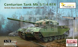 Vespid Models Centurion Tank Mk. 5/1-4. RTR British Main Battle makett 1: 72 (VS720017S)