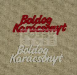 Pentacolor Kft Filc felirat Boldog Karácsonyt 2 db (piros-fehér) 25149