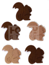 Pentacolor Kft Filcfigura - Mókus (5 db/cs, átm. kb. : 6 cm) 23220