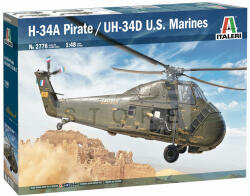 Italeri ItaleriH-34A Pirate /UH-34D U. S. Marines 1: 48 helikopter makett 2776IT