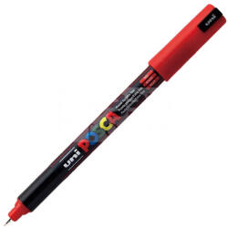 uni PC-1MR PIROS színű tűhegyű dekormarker-filctoll 0.7 mm - 41958U
