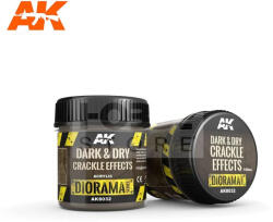 AK Interactive AK-Interactive DARK & DRY CRACKLE EFFECTS (Száraz sötét repedezett talaj effekt) 100 ml AK8032