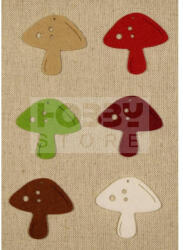 Pentacolor Kft Filcfigura - Gomba E (6 db/cs, átm. kb. : 6 cm) 26160
