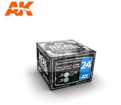 AK Interactive - REAL COLORS WW2 US NAVY & USMC EARLY AIRCRAFT COLORS - festékszett RCS024