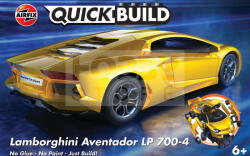 Airfix - QUICKBUILD Lamborghini Aventador - Yellow autó makett (J6026)