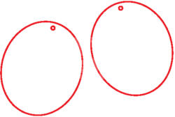 Pentacolor Kft Fafigura, 6 db/csomag - füli alap 299 - 23060