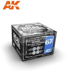 AK Interactive - REAL COLORS MODERN HELLENIC AIR FORCE GHOST SCHEME - festékszett RCS067