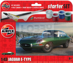 Airfix - Starter Set - Jaguar E-Type autó makett 1: 43 (A55009)