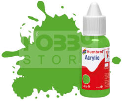 Humbrol No 208 Fluorescent Signal Green - Gloss - 14ml akrilfesték DB0208