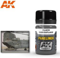 AK Interactive AK-Interactive PANELINER FOR BLACK CAMOUFLAGE 35 ml AK2075