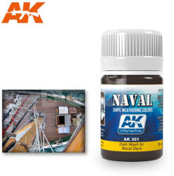 AK Interactive AK-Interactive DARK WASH FOR WOOD DECK 35 ml AK301