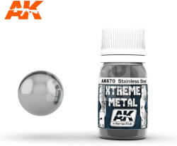 AK Interactive AK-Interactive XTREME METAL STAINLESS STEEL festék 30 ml AK670