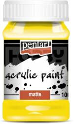 Pentart Pentart Matt akrilfesték sárga 100 ml P1982