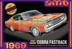 AMT 1969 Ford Torino Cobra Fastback 1: 25 autó makett AMT1217