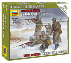 Zvezda Soviet Infantry Winter uniform makett 1: 72 (6197Z)
