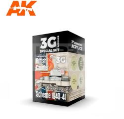 AK Interactive BRITISH CAUNTER SCHEME 1940-41 festékszett AK11676