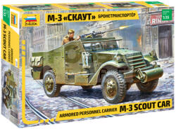 Zvezda M-3 Armored Scout Car makett 1: 35 (3519Z)