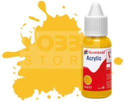 Humbrol No 24 Trainer Yellow - Matt - 14ml akrilfesték DB0024