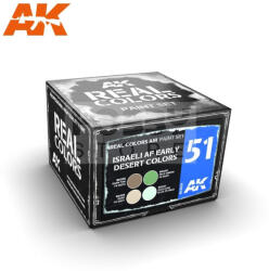 AK Interactive - REAL COLORS ISRAELI AF EARLY DESERT COLORS - festékszett RCS051