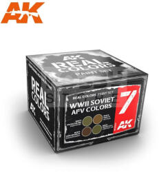 AK Interactive - REAL COLORS WWII SOVIET AFV COLORS SET - festékszett RCS007