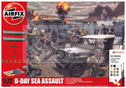 Airfix - Starter Set - D-Day Sea Assault Set harcjármű makett 1: 72 (A50156A)