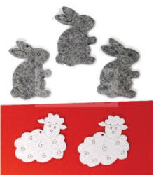 Pentacolor Kft Filcfigura - Nyuszi álló (5 db/cs, átm. kb. : 6 cm) 23242