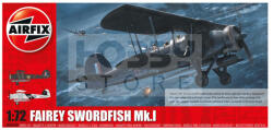 Airfix Fairey Swordfish Mk. I repülőgép makett 1: 72 (A04053B)