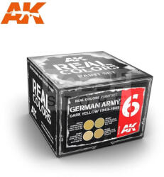 AK Interactive - REAL COLORS GERMAN ARMY DARK YELLOW 1943-1945 SET - festékszett RCS006