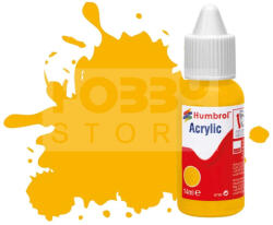 Humbrol No 154 Insignia Yellow - Matt - 14ml akrilfesték DB0154
