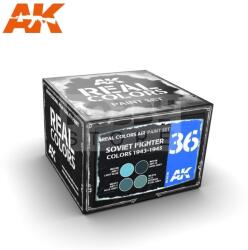 AK Interactive - REAL COLORS SOVIET FIGHTER COLORS 1943-1945 - festékszett RCS036