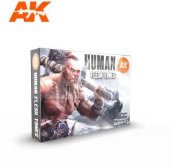 AK Interactive HUMAN FLESH TONES festék szett AK11603