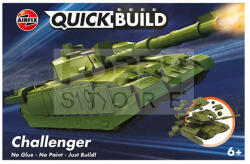 Airfix - QUICKBUILD Challenger Tank Green harcjármű makett (J6022)