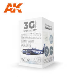 AK Interactive WWII US NAVY & USMC AIRCRAFT LATE WAR COLORS festék szett AK11730