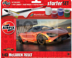 Airfix - Starter Set - McLaren 765 autó makett 1: 43 (A55006)