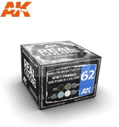 AK Interactive - REAL COLORS WW2 FINNISH AIRFORCE COLORS - festékszett RCS062