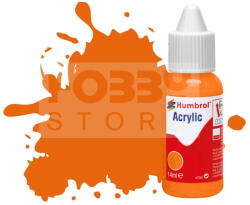 Humbrol No 18 Orange - Gloss - 14ml akrilfesték DB0018