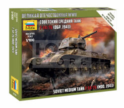 Zvezda Soviet Medium Tank T-34-76 mod. 1942 makett 1: 100 (6159Z)