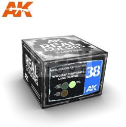 AK Interactive - REAL COLORS RAF TEMPERATE LAND SCHEME - festékszett RCS038