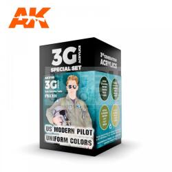 AK Interactive US MODERN PILOT UNIFORM COLORS festék szett AK11761