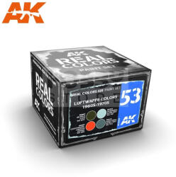 AK Interactive - REAL COLORS LUFTWAFFE COLORS 1960S-1970S SET - festékszett RCS053