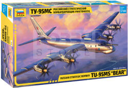 Zvezda Tu-95 Soviet turboprop strategic bomber makett 1: 144 (7038Z)