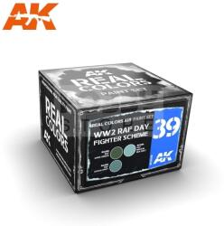 AK Interactive - REAL COLORS WW2 RAF DAY FIGHTER SCHEME - festékszett RCS039
