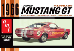 AMT 1966 FORD MUSTANG FASTBACK 2+2 1: 25 autó makett AMT1305