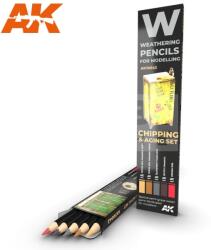 AK Interactive AK-Interactive Weathering Pencil - CHIPPING & AGING SET akvarell ceruza szett - AK10042