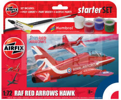 Airfix - Starter Set - Red Arrows Hawk repülőgép makett 1: 72 (A55002)