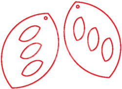 Pentacolor Kft Fafigura, 6 db/csomag - füli alap 222 - 22983