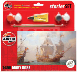 Airfix - Starter Set - Mary Rose hajó makett 1: 400 (A55114A)
