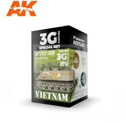 AK Interactive VIETNAM CAMOUFLAGE COLORS FOR JUNGLE COLORS festékszett AK11659
