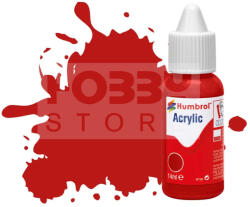 Humbrol No 60 Scarlet - Matt - 14ml akrilfesték DB0060